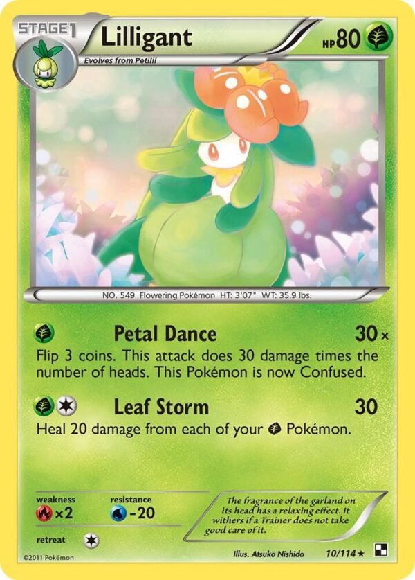 Lilligant 10/114 Normal Black and White