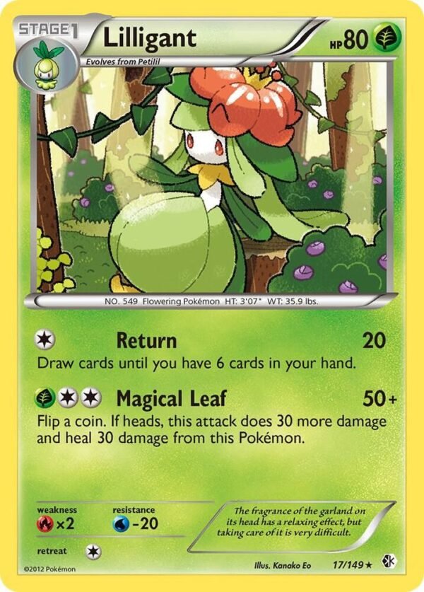 Lilligant 17/149 Reverse Holofoil Boundaries Crossed Lilligant 17/149 Reverse Holofoil Boundaries Crossed