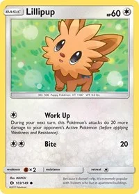 Lillipup | 103/149 | Normal | SM Base Set Lillipup | 103/149 | Normal | SM Base Set