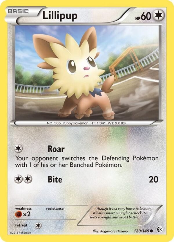 Lillipup 120/149 Reverse Holofoil Boundaries Crossed Lillipup 120/149 Reverse Holofoil Boundaries Crossed