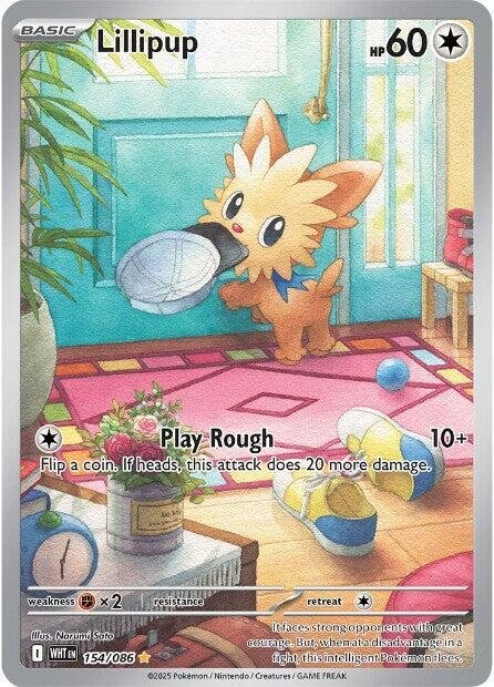 Lillipup 154/086 Holofoil SV: White Flare