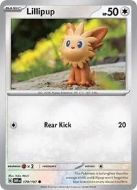 Lillipup | 170/197 | Reverse Holofoil | SV03: Obsidian Flames
