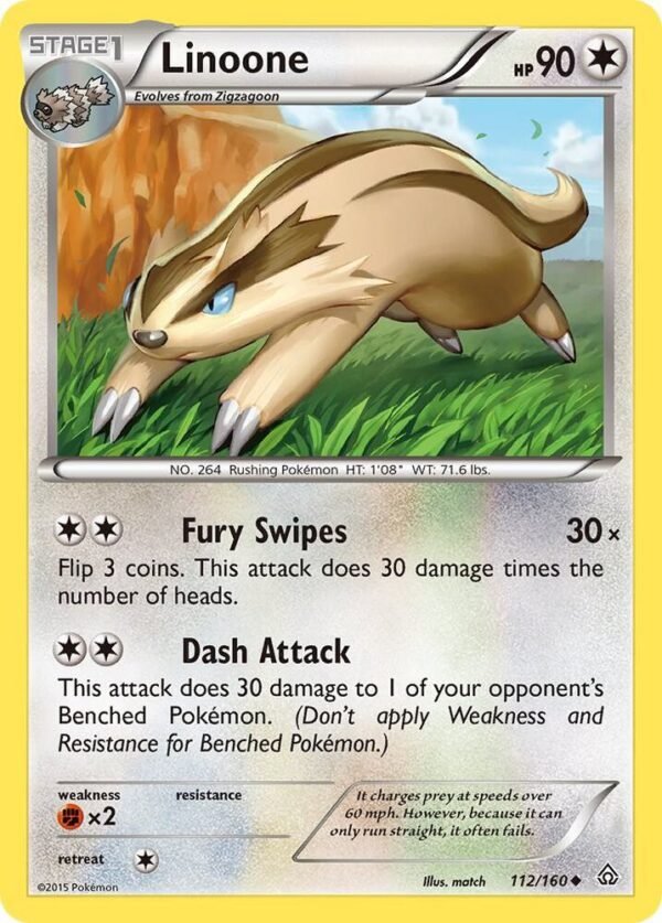 Linoone 112/160 Normal XY – Primal Clash Linoone 112/160 Normal XY – Primal Clash
