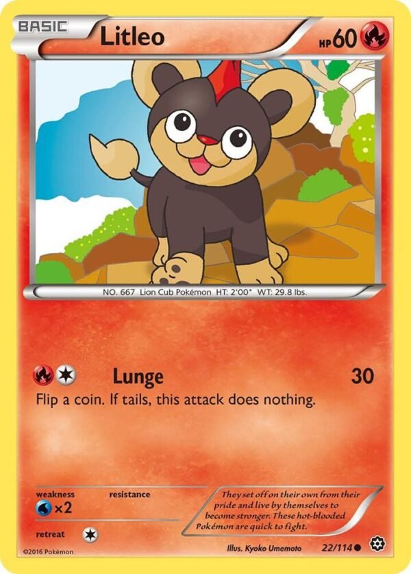 Litleo 22/114 Normal XY – Steam Siege