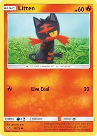 Litten | 15/73 | Reverse Holofoil | Shining Legends Litten | 15/73 | Reverse Holofoil | Shining Legends