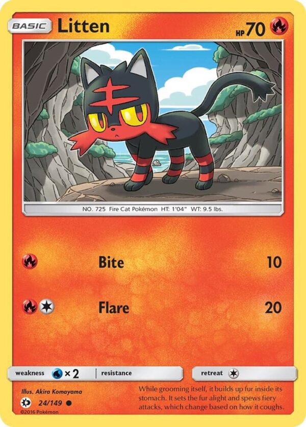 Litten 24/149 Normal SM Base Set