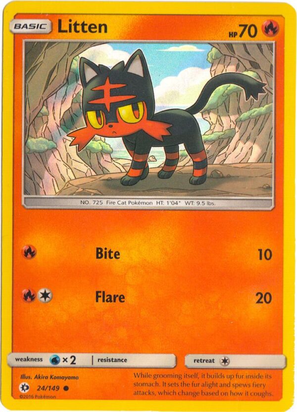 Litten 24/149 (Water Web Holo) 024/149 Holofoil Miscellaneous Cards & Products