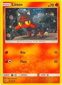 Litten | 24/149 (Cosmos Holo) | 024/149 | Holofoil | Miscellaneous Cards & Products