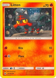 Litten | 24/149 (Cosmos Holo) | 024/149 | Holofoil | Miscellaneous Cards & Products