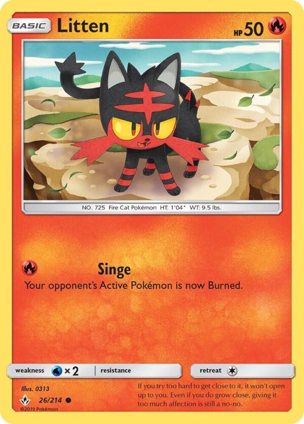 Litten (26) 26/214 Normal SM – Unbroken Bonds