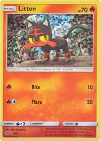 Litten | 3/12 | 003/012 | Holofoil | McDonald's Promos 2017