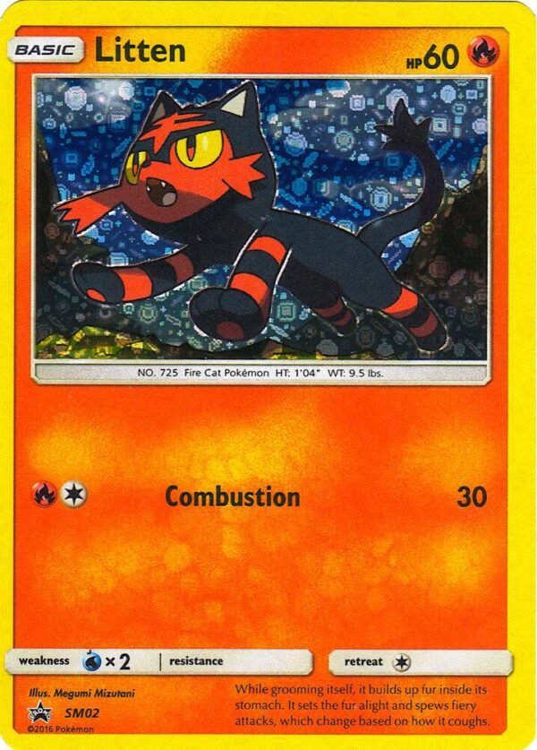 Litten SM02 (General Mills Promo) Holofoil Miscellaneous Cards & Products Litten SM02 (General Mills Promo) Holofoil Miscellaneous Cards & Products