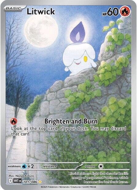 Litwick 101/086 Holofoil SV: White Flare