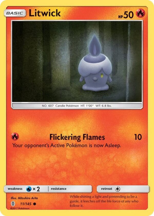 Litwick 11/145 Normal SM – Guardians Rising