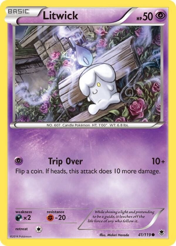 Litwick 41/119 Reverse Holofoil XY – Phantom Forces