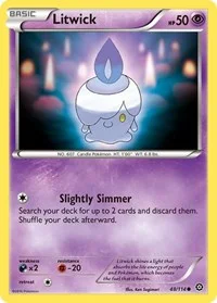 Litwick | 48/114 | Reverse Holofoil | XY - Steam Siege
