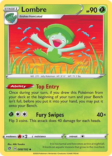 Lombre 008/192 Normal SWSH02: Rebel Clash Lombre 008/192 Normal SWSH02: Rebel Clash