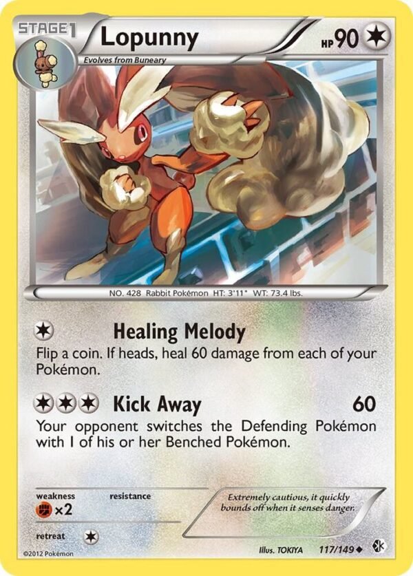 Lopunny 117/149 Reverse Holofoil Boundaries Crossed