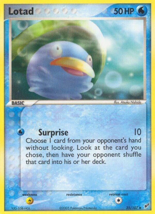 Lotad 035/107 Reverse Holofoil Deoxys Lotad 035/107 Reverse Holofoil Deoxys
