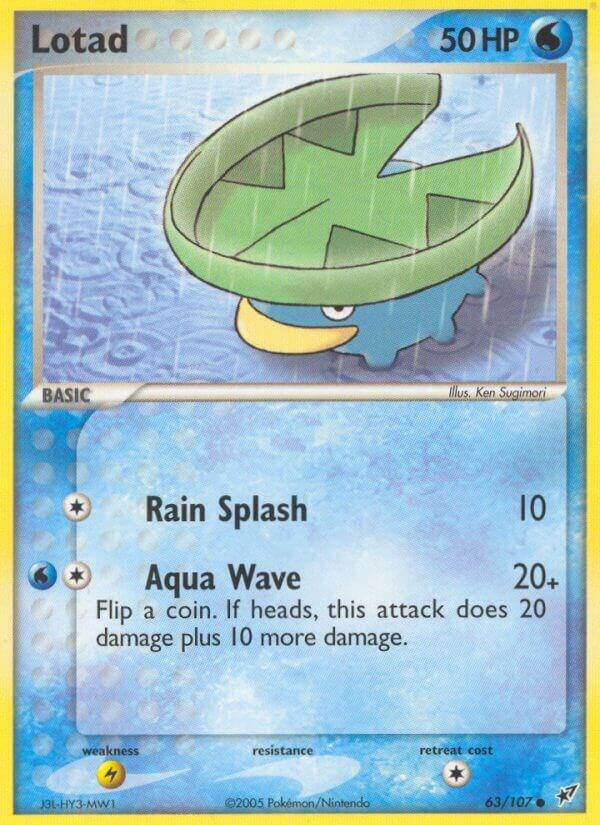 Lotad 063/107 Reverse Holofoil Deoxys Lotad 063/107 Reverse Holofoil Deoxys
