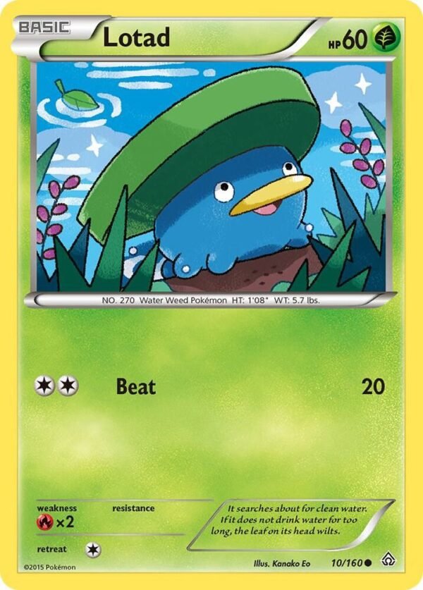 Lotad 10/160 Normal XY – Primal Clash Lotad 10/160 Normal XY – Primal Clash