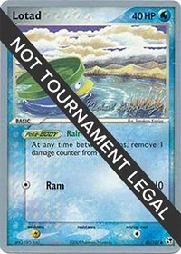 Lotad (66) | 2005 (Michael Gonzalez) | 66/100 | Normal | World Championship Decks