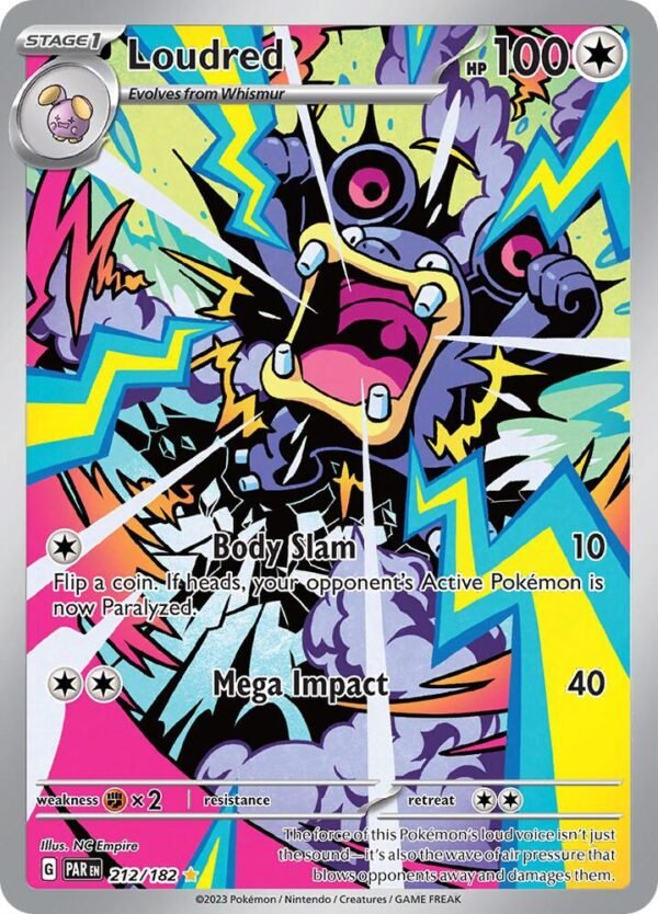 Loudred 212/182 Holofoil SV04: Paradox Rift