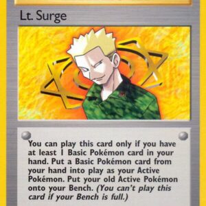 Lt. Surge (101) 101/132 1st Edition Gym Heroes Lt. Surge (101) 101/132 1st Edition Gym Heroes