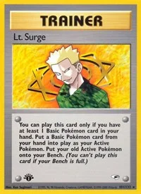 Lt. Surge (101) | 101/132 | 1st Edition | Gym Heroes