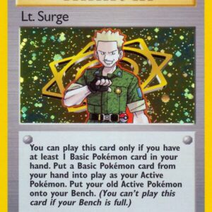 Lt. Surge (17) 017/132 Unlimited Holofoil Gym Heroes Lt. Surge (17) 017/132 Unlimited Holofoil Gym Heroes