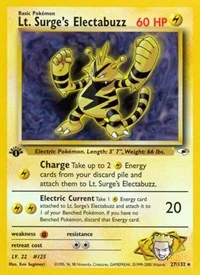 Lt. Surge's Electabuzz (27) | 027/132 | Unlimited | Gym Heroes