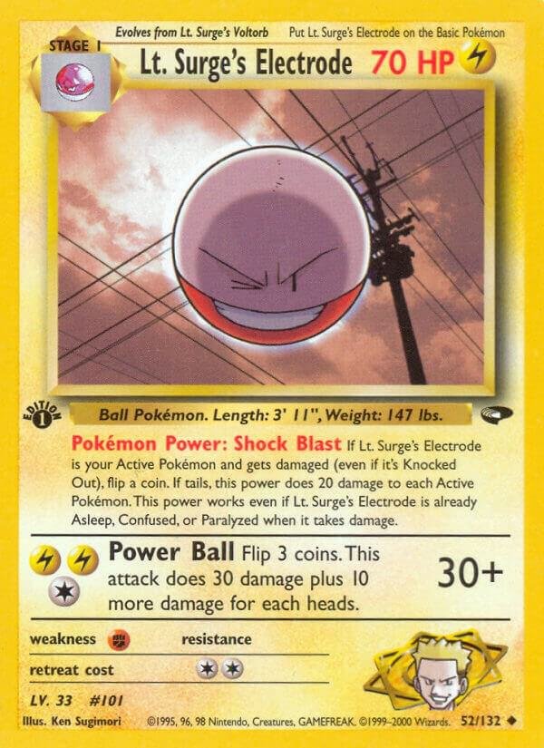 Lt. Surge’s Electrode 052/132 Unlimited Gym Challenge