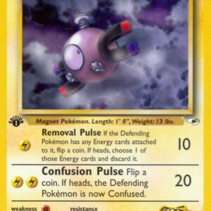 Lt. Surge’s Magnemite (50) 050/132 1st Edition Gym Heroes Lt. Surge’s Magnemite (50) 050/132 1st Edition Gym Heroes