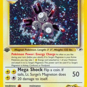 Lt. Surge’s Magneton 008/132 Unlimited Holofoil Gym Heroes Lt. Surge’s Magneton 008/132 Unlimited Holofoil Gym Heroes