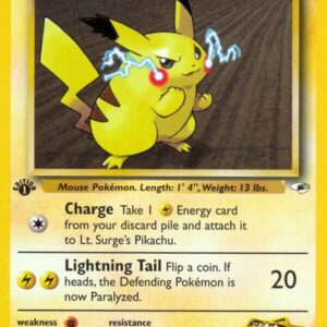 Lt. Surge’s Pikachu 081/132 Unlimited Gym Heroes