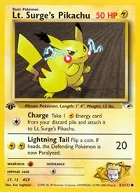 Lt. Surge's Pikachu | 081/132 | Unlimited | Gym Heroes