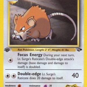 Lt. Surge’s Raticate 053/132 Unlimited Gym Challenge