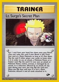 Lt. Surge's Secret Plan | 107/132 | Unlimited | Gym Challenge