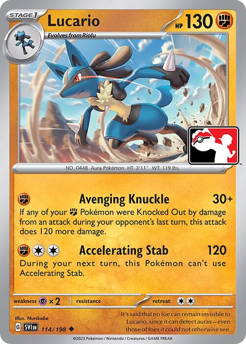 Lucario 114/198 Normal Prize Pack Series Cards