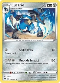 Lucario | 120/185 | Normal | SWSH04: Vivid Voltage