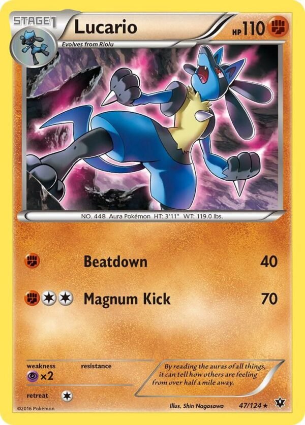 Lucario (47) 47/124 Normal XY – Fates Collide