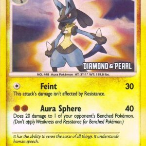 Lucario 6/130 [Diamond & Pearl] 006/130 Reverse Holofoil Burger King Promos