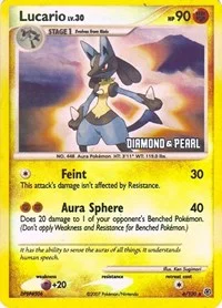 Lucario | 6/130 [Diamond & Pearl] | 006/130 | Reverse Holofoil | Burger King Promos