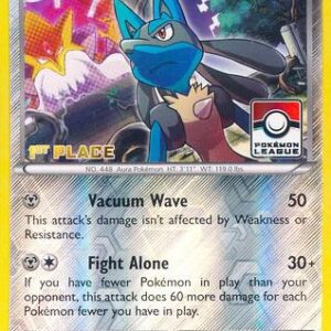 Lucario 63/124 (Pokemon League) [1st Place] 063/124 Reverse Holofoil League & Championship Cards