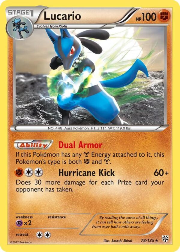 Lucario (78) 78/135 Reverse Holofoil Plasma Storm