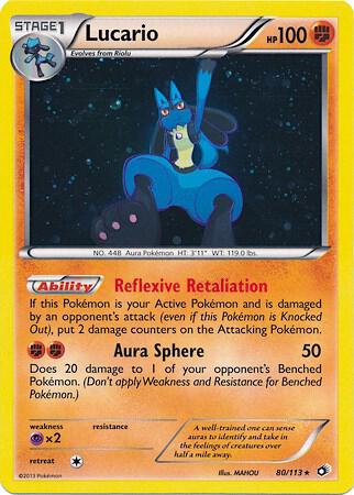 Lucario 80/113 (Cosmos Holo) 080/113 Holofoil Miscellaneous Cards & Products Lucario 80/113 (Cosmos Holo) 080/113 Holofoil Miscellaneous Cards & Products