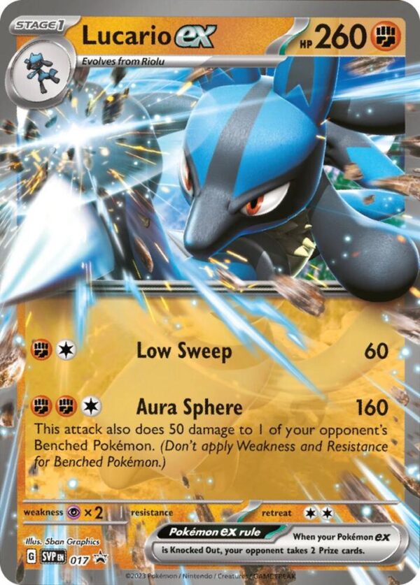Lucario ex 017 Holofoil SV: Scarlet & Violet Promo Cards