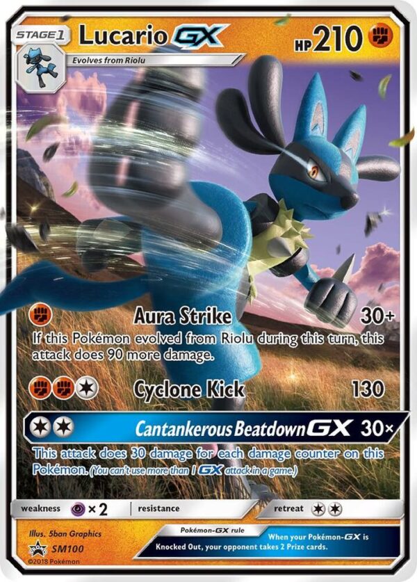 Lucario GX SM100 Holofoil SM Promos
