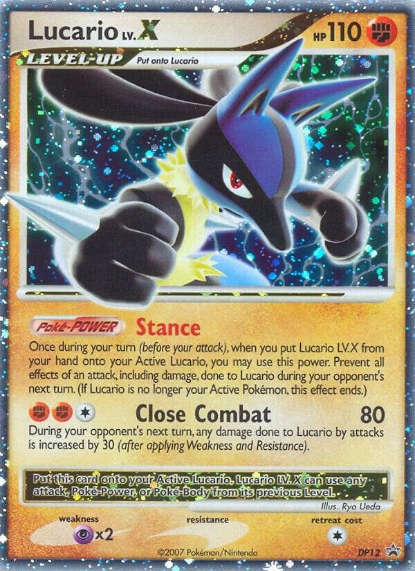 Lucario LV.X DP12 Holofoil Diamond and Pearl Promos Lucario LV.X DP12 Holofoil Diamond and Pearl Promos