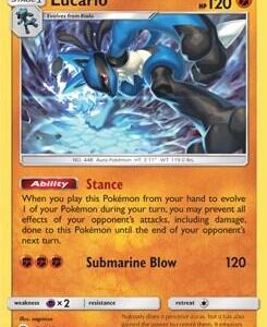 Lucario (SM Burning Shadows) 71 Normal Deck Exclusives